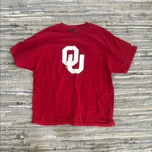 Red OU Short Sleeve Tee